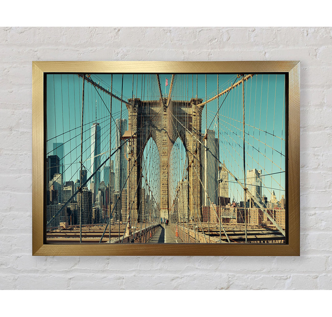 Amazing NYC Bridge - Einzelne Bilderrahmen Kunstdrucke