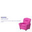 Contemporary Kids Recliner with Cup Holder-1383255998