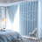 2 Panel Hollow-Out Stars Window Curtain Star Curtains for Bedroom Star Hollow Out Blackout Curtains for Room Decor Double Layer Cut Out Window Curtains 39.5W x 80L-474649125