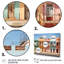"Colorful Cuba Facades I", reproduction d'art sur toile-1867659927-1867659920