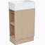 Ensemble de meuble-lavabo simple 18,60 po avec plateau en céramique Evelina-666723675