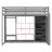 Loft Bed With Cabinet, Open Wardrobe And Bookcase-2035024167-2035024161
