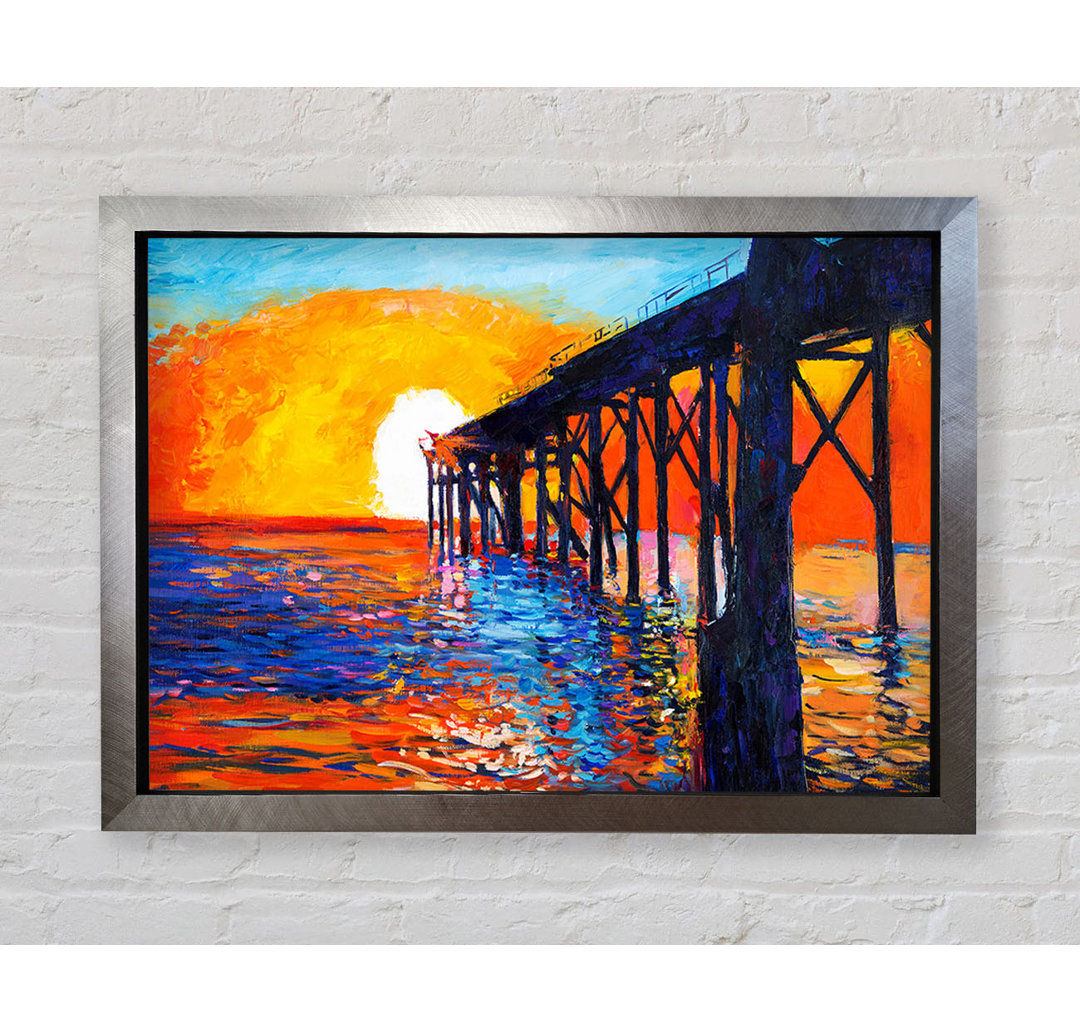 Sun At The End Of The Pier - Einzelne Bilderrahmen Kunstdrucke