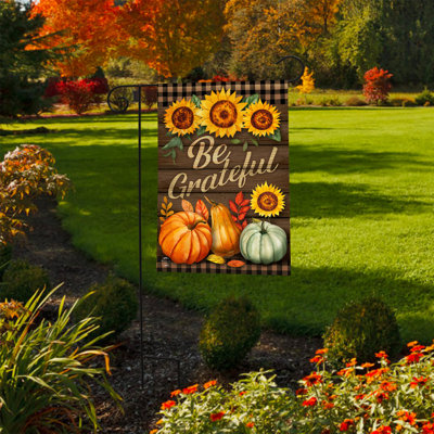 Be Grateful Fall Garden Flag