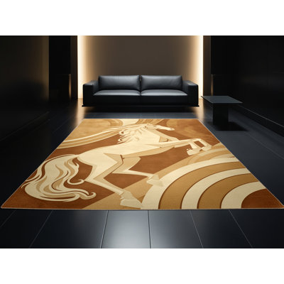 Tapis arc-en-ciel lavable à la machine Pavli