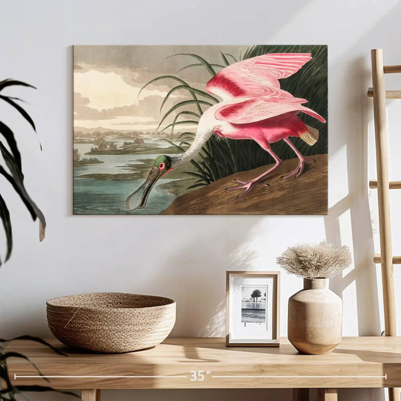 Brampt Roseate Spoonbill, 16" H x 24" W