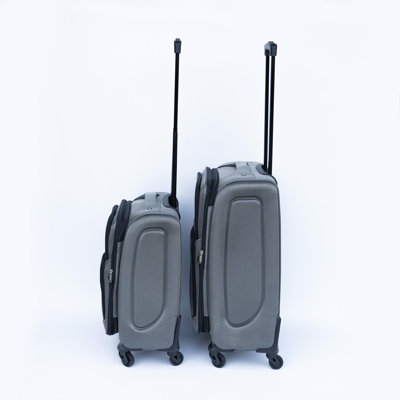(20+24) Travel case two-piece suitcase set Oxford trolley case without password lock universal wheel + Oxford cloth backpack