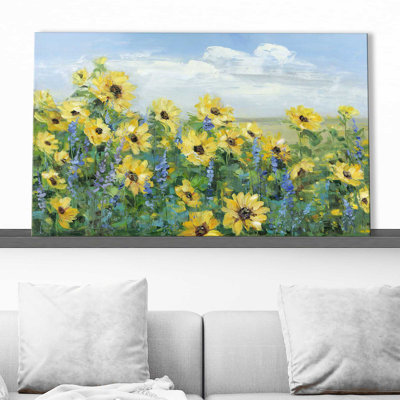 «Sunflower Fields Forever» par - Peinture