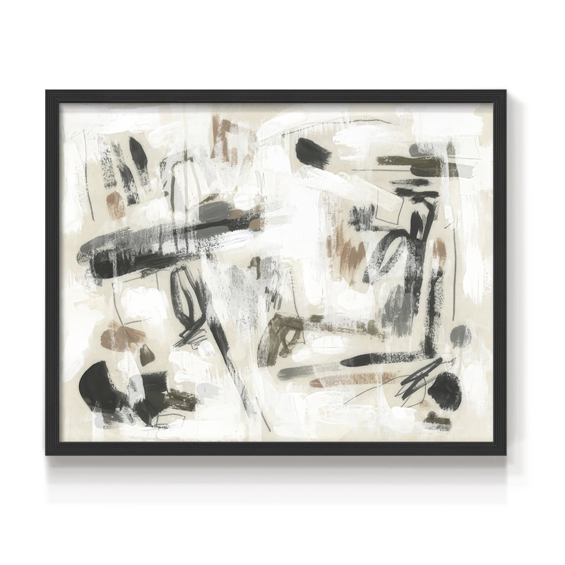 «Spinning Yarns II», reproduction encadrée, H 22 po x l 28 po, Noir, noir, noir, noir