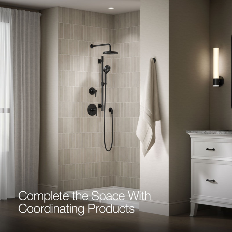 Awaken Tub & Shower Faucet, Matte Black