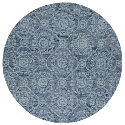 Sulema Hand Tufted Wool Damask Rug