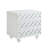 Jameir Lacquer Finish Lucite Leg Side Table/Accent Table/Nightstand-379961636