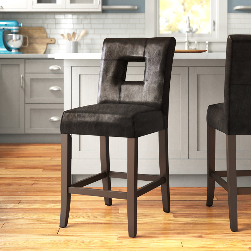 Aayush 26.25" Counter Stool, Dark Brown