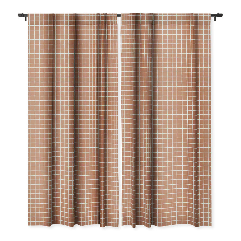 Brylon Blackout Curtain Pair, 50" W x 120" L, Desert