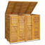 Bacilio Wooden Double Bin Store