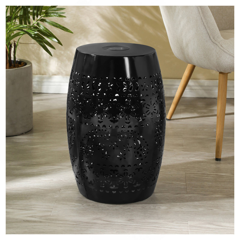 Table d'appoint SOLAR, couleur noire, Noir