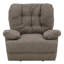 Fauteuil inclinable moderne en similicuir taupe