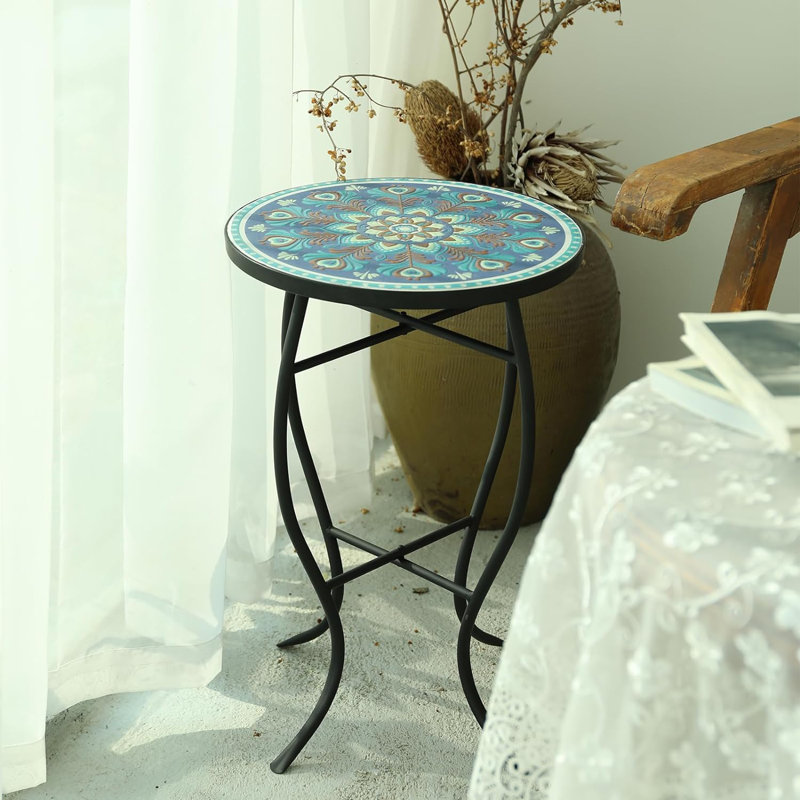 Table d'appoint d'extérieur 21,65 po Domiano