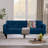 Velvet Futon Couch Convertible Folding Sofa Bed Tufted Couch-125081301