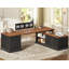 Bureau en L 70,9 "avec cabinet de rangement Farmhouse-494197564