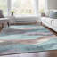 Tapis bleu sarcelle lavable à la machine intérieur / extérieur Xhevrie-417677635