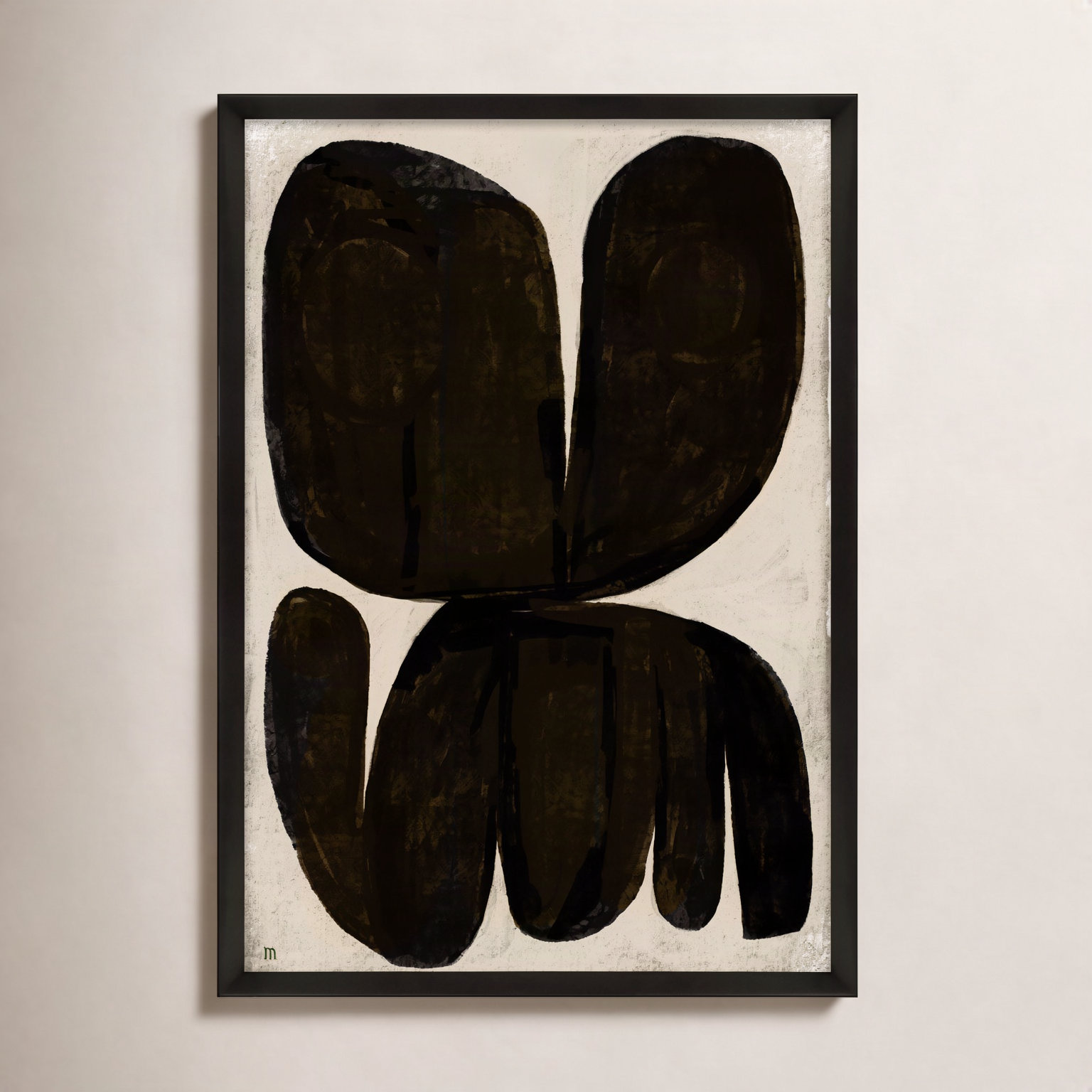 Moth by StudioM, 38" H x 26.5" W x 1.25" D, Black