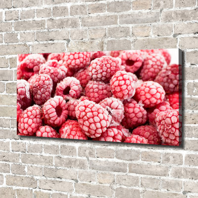 Frozen Raspberries - Wrapped Canvas Print