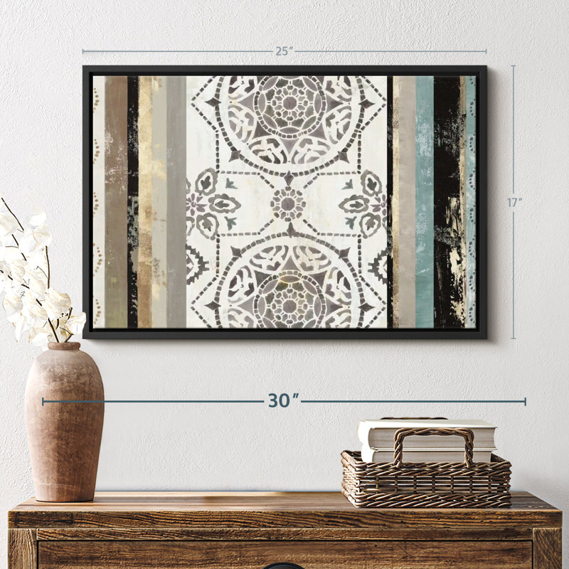 «Modernized I Wall Art», H 17 po x l 25 po