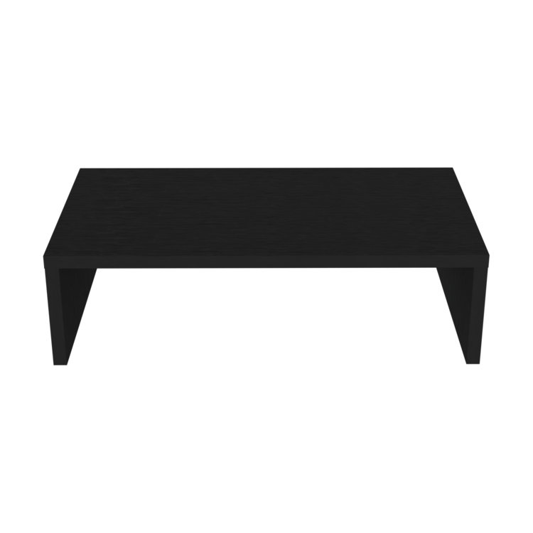Sells monitor stand in melamine and particule board, black, Black