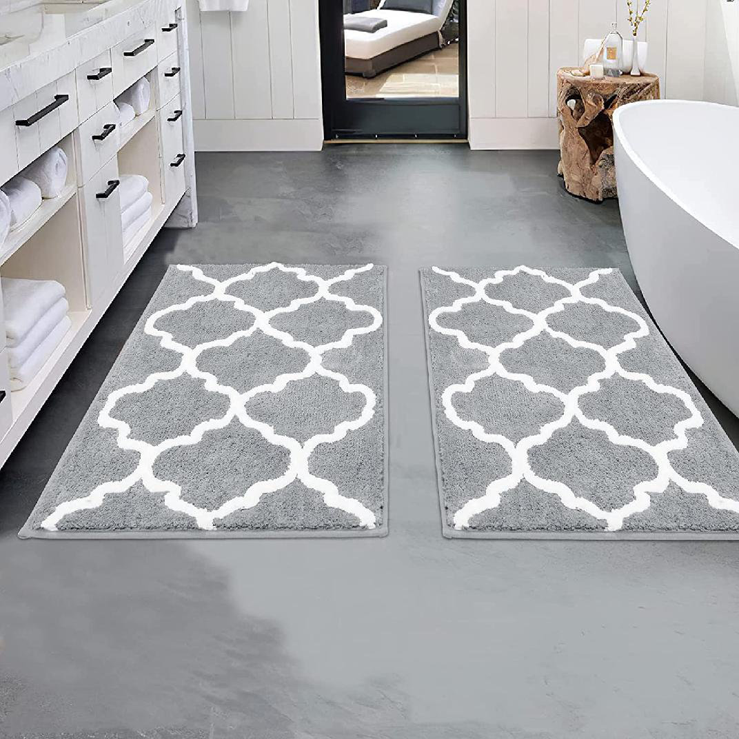 Bless international Bath Rug with Non-Slip Backing