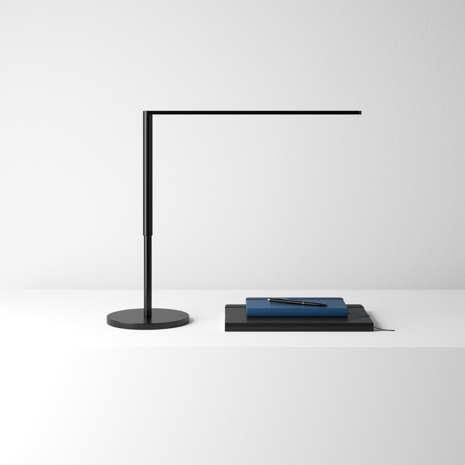 Lady7 Adjustable Metal USB Desk Lamp, Metallic Black