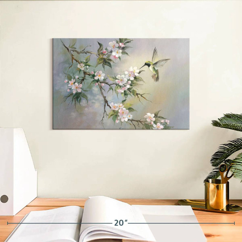 Brampt Springtime Hummingbird, 8" H x 12" W