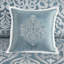 / Argent très grand lit - Médaillon élégant, lavable à la machine, 2 taies décoratives et coussins décoratifs, édredon 8 pièces, utilisation à l'année, coussins de broderie, lavable