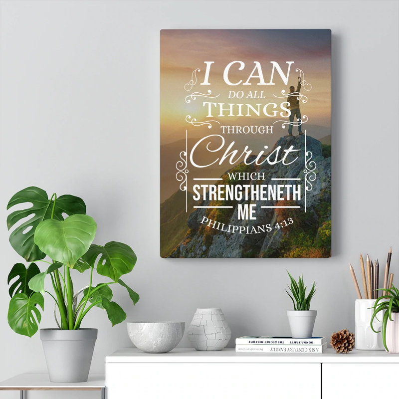 I Can Do All Things - Wrapped Canvas Print, 41cm H x 30cm W