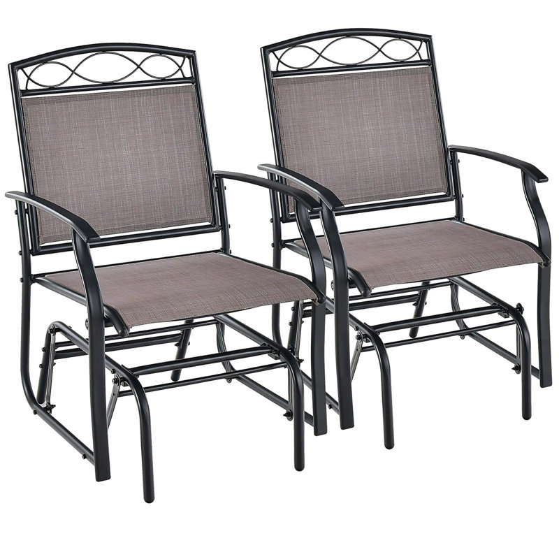 Chaise d'extérieur coulissante en métal