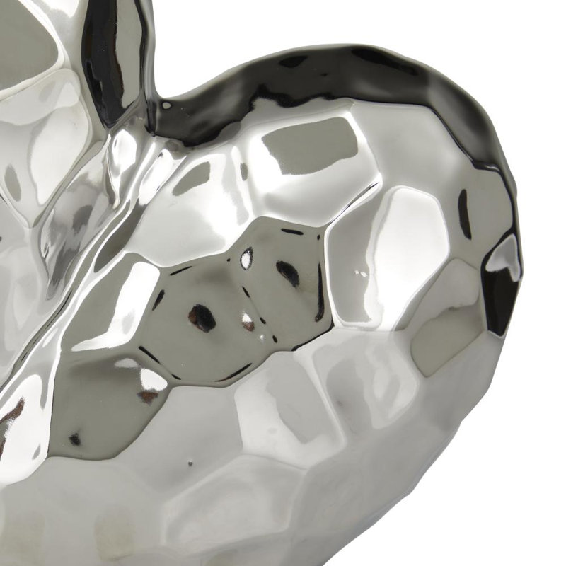Almera Abstract Figurines & Sculptures, Silver, 11.35" H x 11.6" W x 6" D