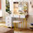 Makeup Vanity with 3 Lighting Colors-1942708560