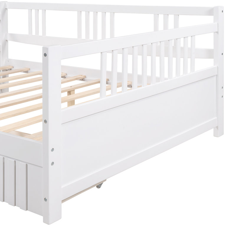 Belvia Daybed, Full, White, 2 Drawers