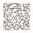 Metal Overlapping Lines Geometric Silver Wall Decor