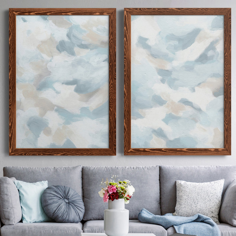 Sky Sweep I - impression 2 pièces, Toile encadrée érable, H 43,5 po x l 31,5 po x P 1 po