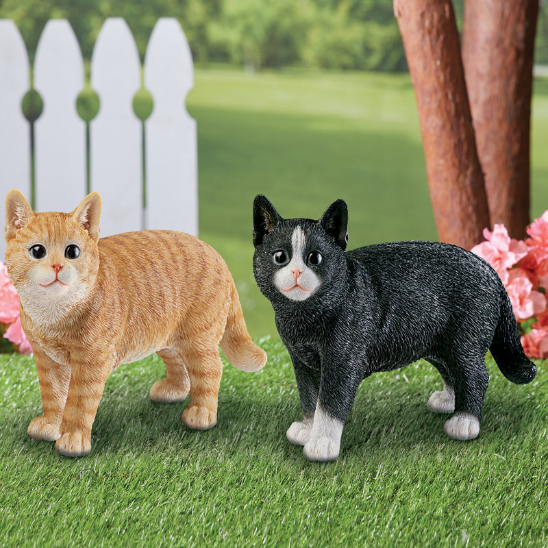 Adamo Cat No Additional Durability Resin Garden Statue