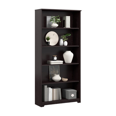 Tall 5 Shelf Bookcase in Espresso Oak