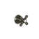 Strom Living Traditional Volume Shower Control Value with Escutcheon and Cross Handle in Polished Nickel