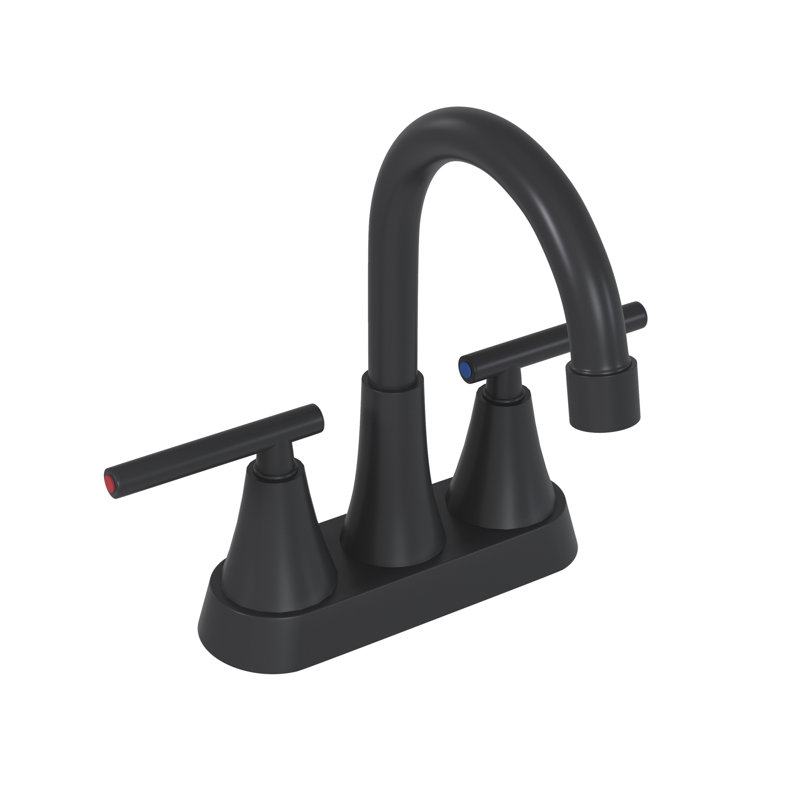 2 Bathroom Sink Faucet, Matt Black, , Deck-Mounted, Construction With Ss304 & Zinc, Ceramic Cartridge, 1.2 Gpm Flow, Pull-Out Design 360 Swivel Spout, Stainless Steel Zinc Alloy, Flow Rate
