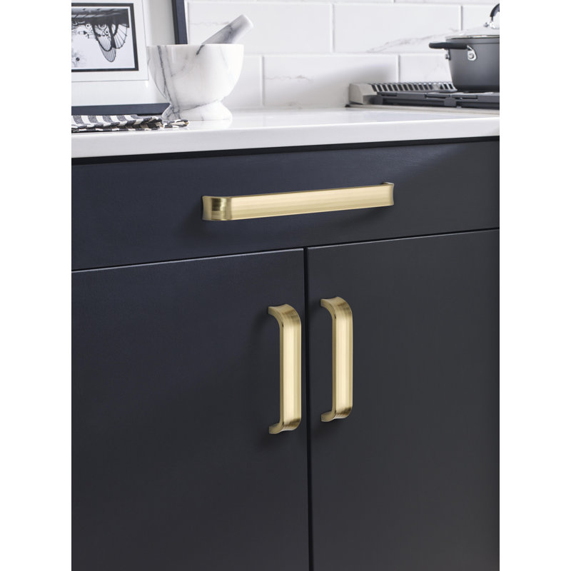 Poignée arche concentrique, Champagne doré, 7.5625"