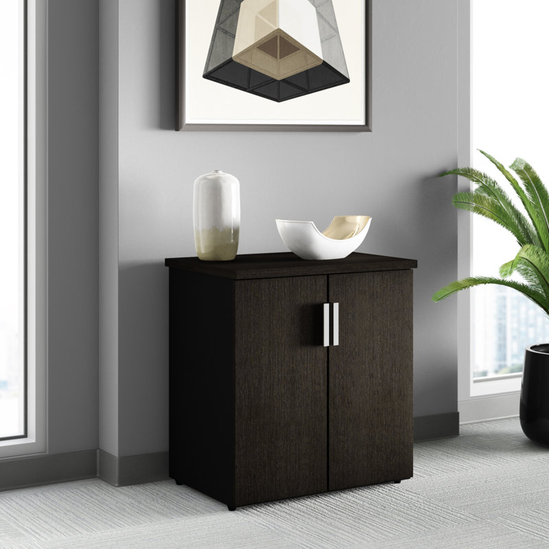 Armoire de rangement à 2 tablettes Glidden, Gris foncé