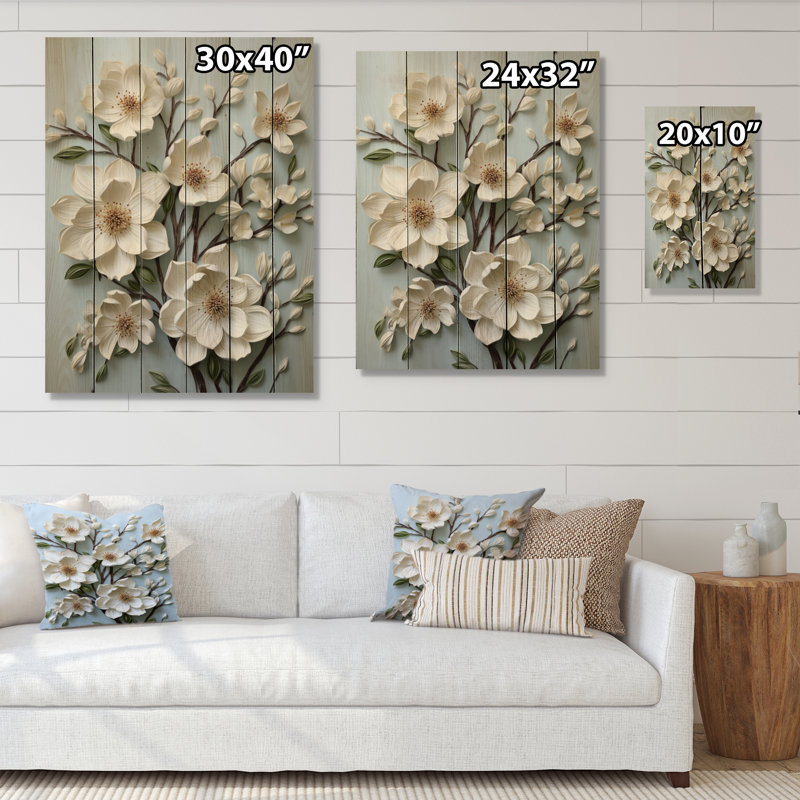 Dogwood Field Pointillism Collage IV, H 20 po x l 10 po x P 0,78 po