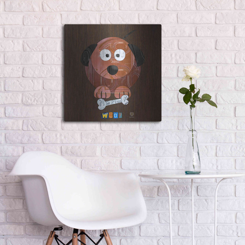 «Woof The Dog» par Design Turnpike, H 24 po x l 24 po