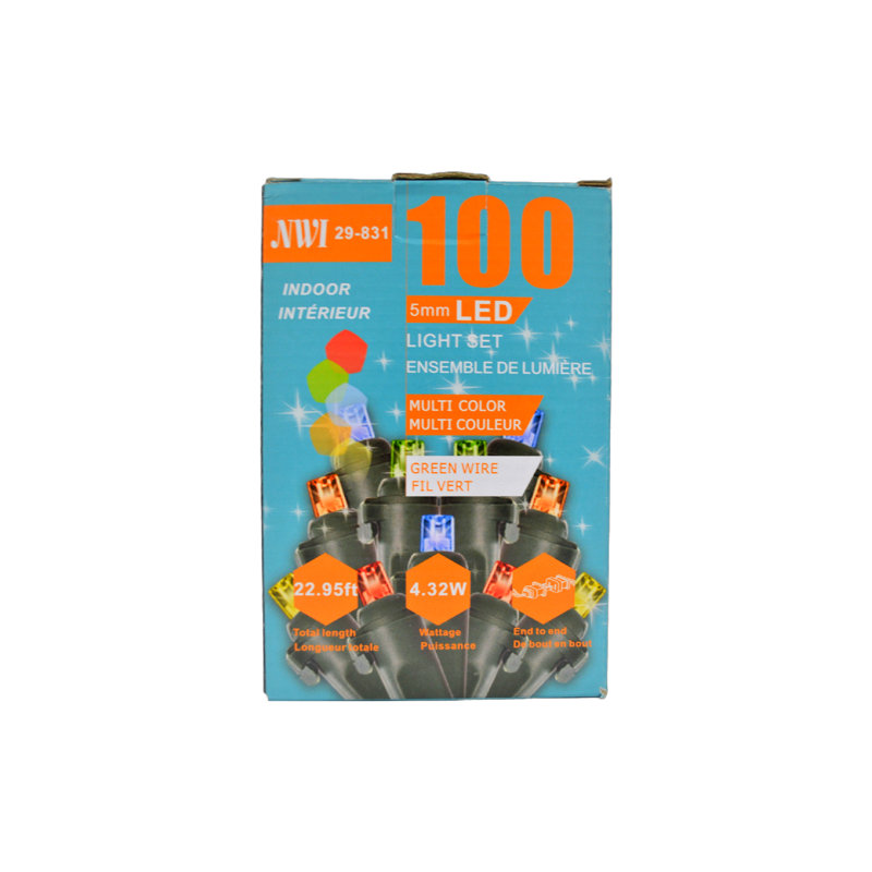 Guirlande de 20 lumières, L 22,95 pi, 100