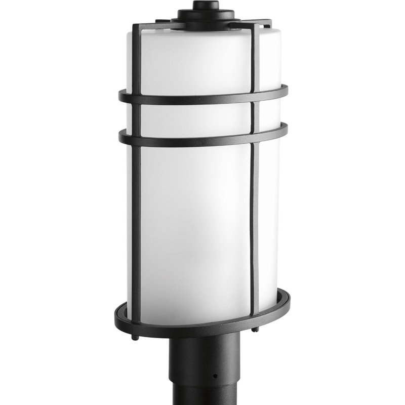 Black 1 -Light 17.125" H Pier Mount Light